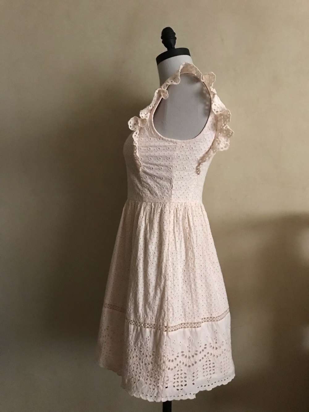 LOFT Cotton Powder Pink Eyelet Dress - Picture 4 of 16